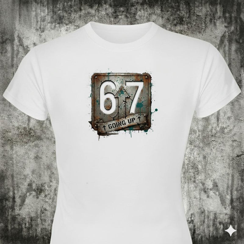 Six Seven distressed graphic women's T-shirt - view 2 - Reborn XII
