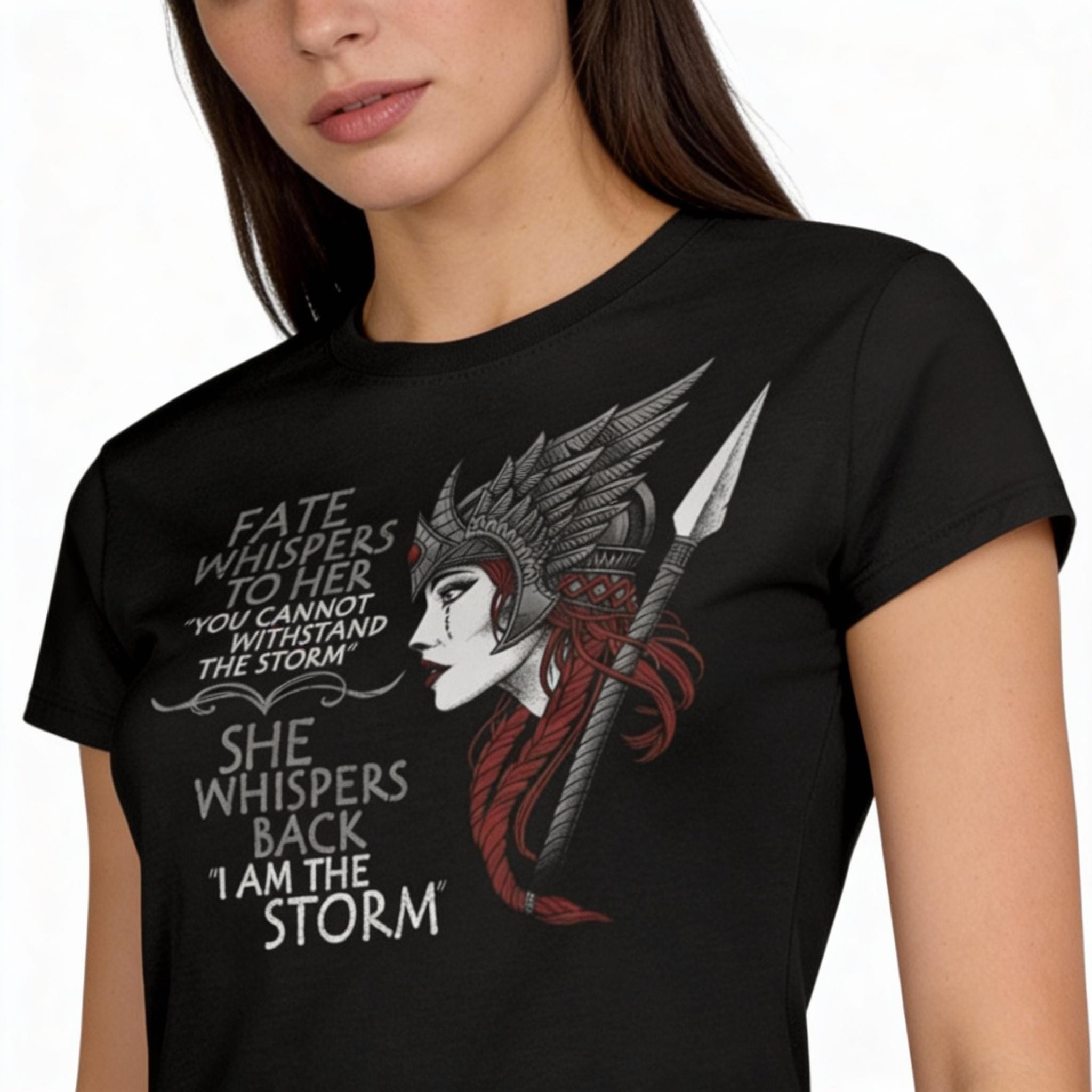 Storm distressed graphic women's T-shirt - view 3 - Reborn XII