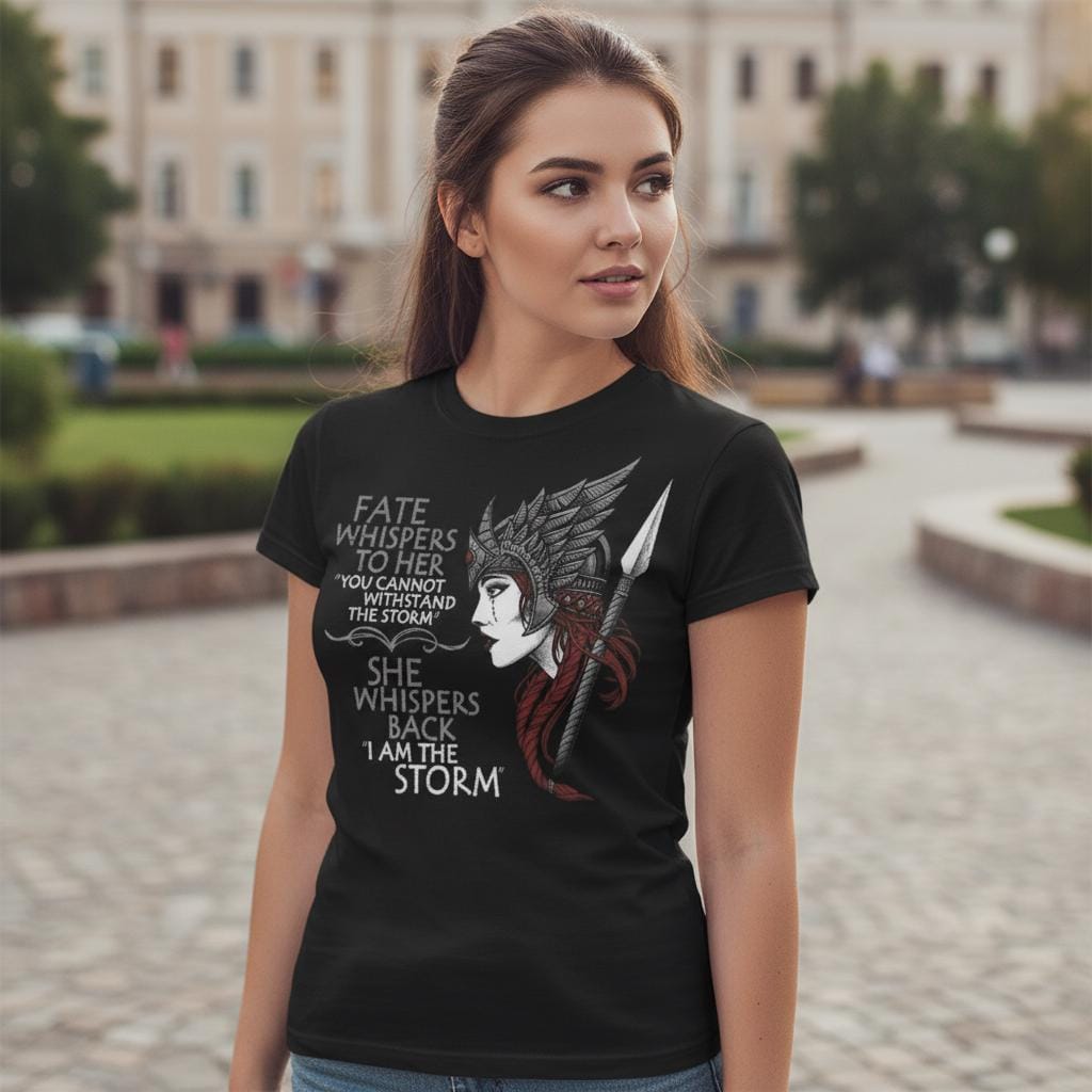 Storm distressed graphic women's T-shirt - view 4 - Reborn XII