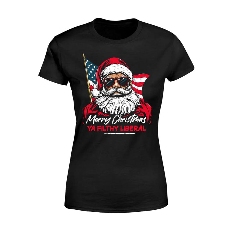 Ya Filthy Liberal distressed graphic women's T-shirt - view 4 - Reborn XII