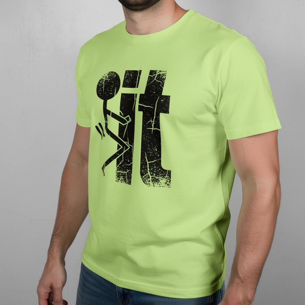 F It distressed graphic hi-vis safety T-shirt - view 3 - Reborn XII