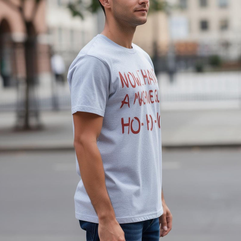 Ho-Ho-Ho distressed graphic men's T-shirt - view 4 - Reborn XII