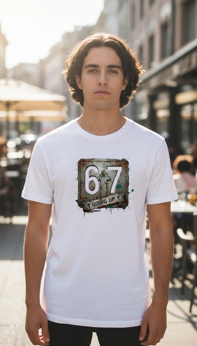 Six Seven distressed graphic men's T-shirt - view 2 - Reborn XII