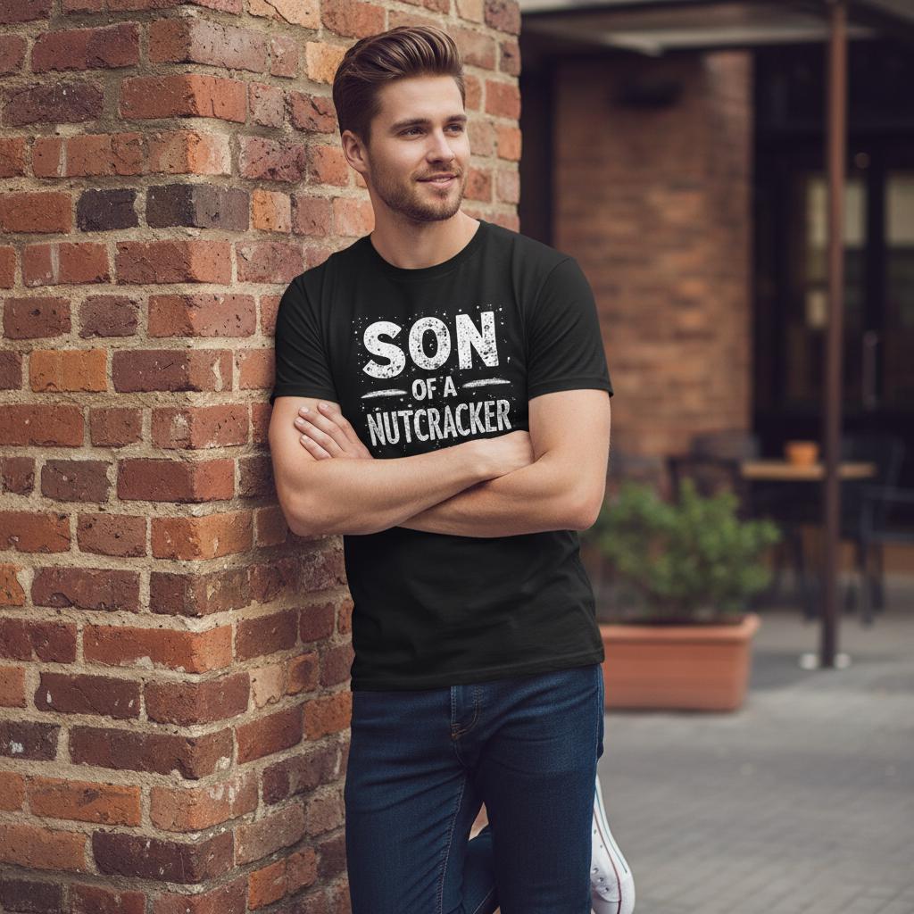Son Of A Nutcracker distressed graphic men's T-shirt - view 3 - Reborn XII