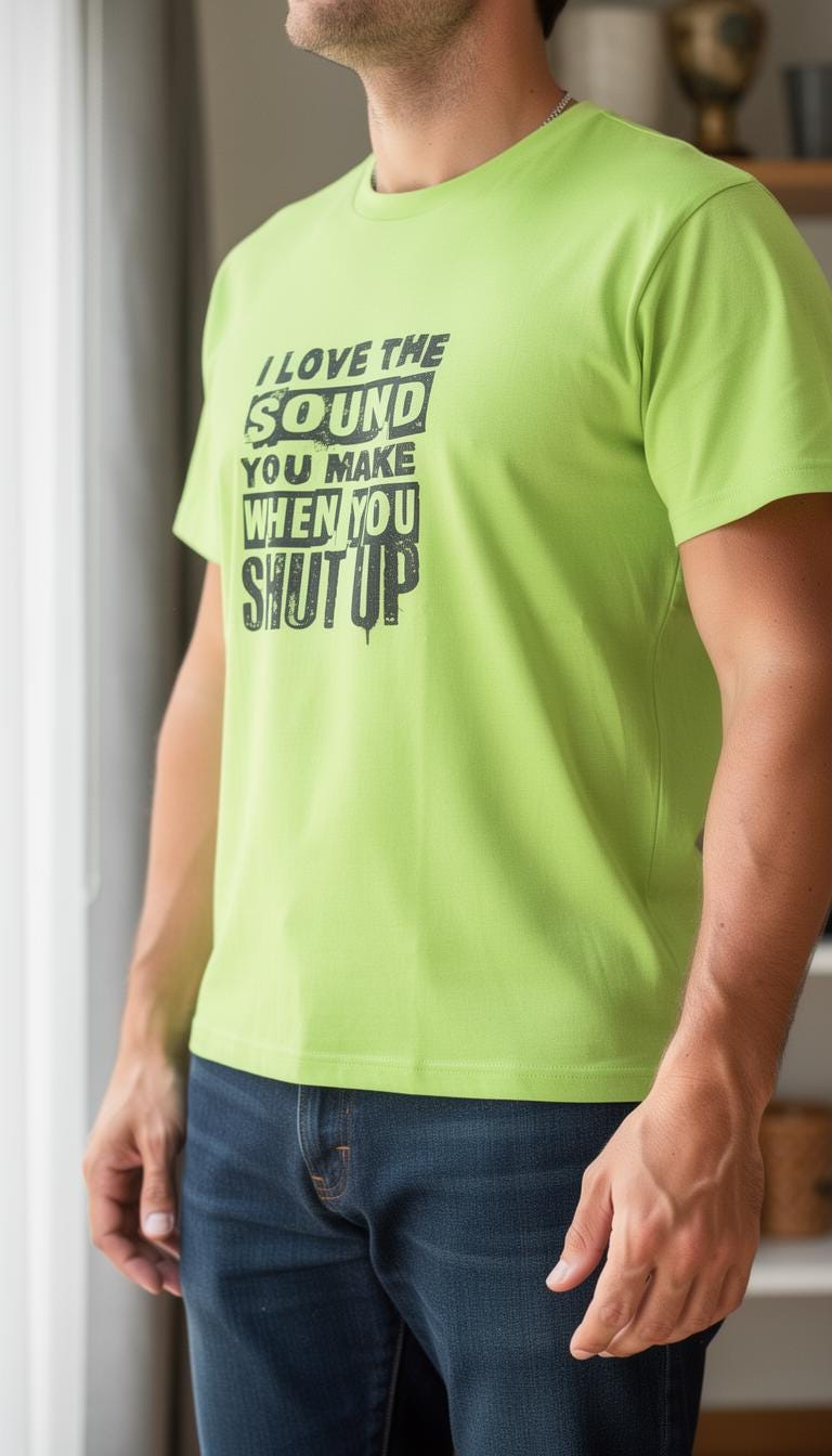 I Love The Sound distressed graphic hi-vis safety T-shirt - view 3 - Reborn XII