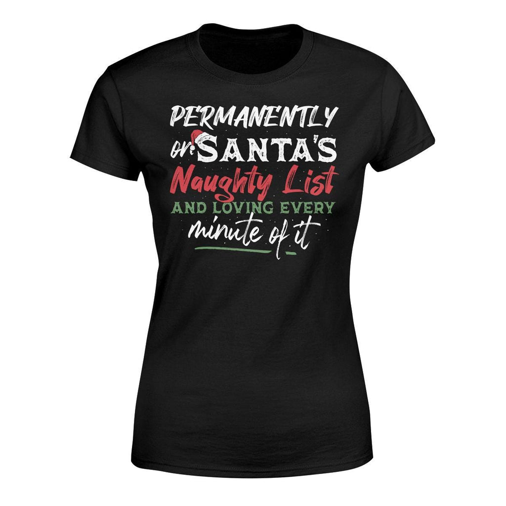 Santa's Naughty List distressed graphic women's T-shirt - view 3 - Reborn XII