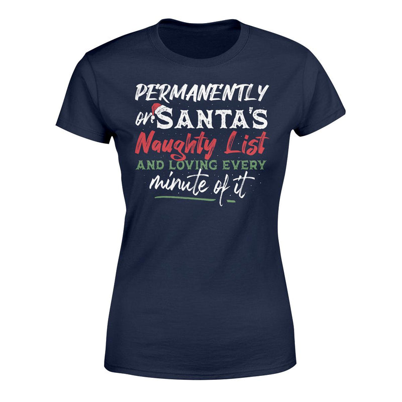 Santa's Naughty List distressed graphic women's T-shirt - view 5 - Reborn XII