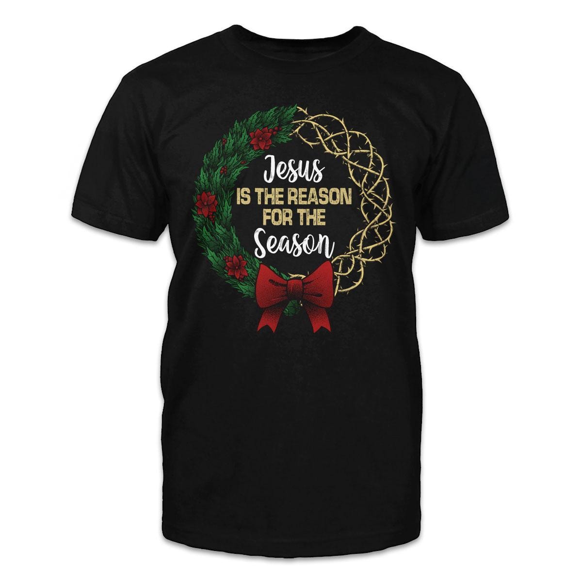 Jesus Is The Reason distressed graphic women's T-shirt - view 3 - Reborn XII