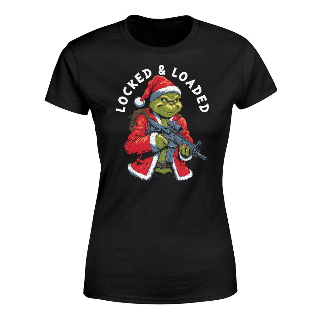 Locked And Loaded distressed graphic women's T-shirt - view 3 - Reborn XII