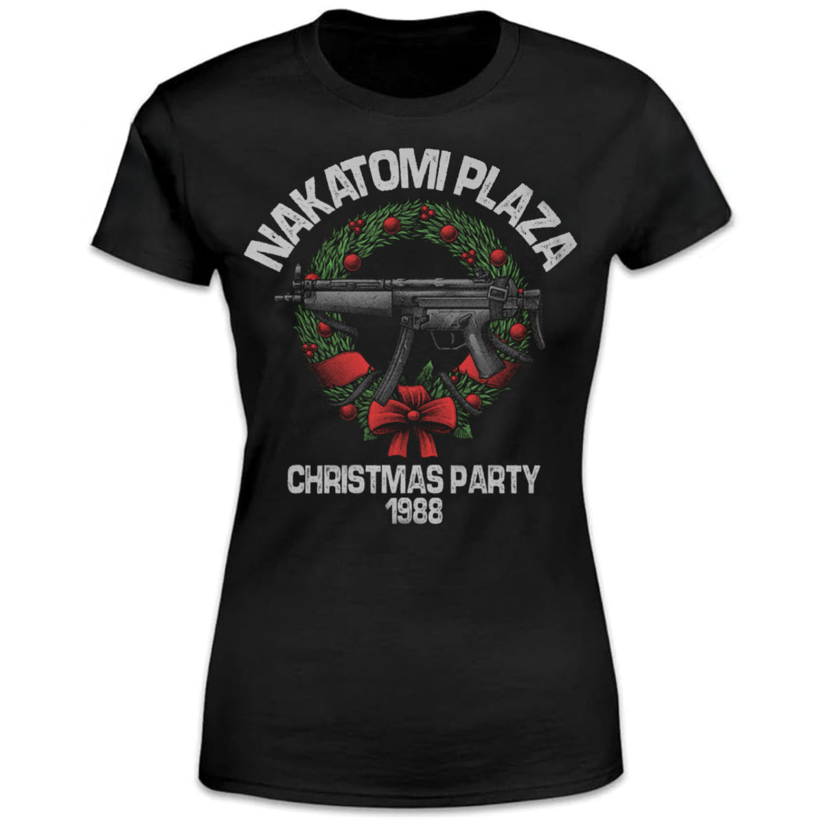 Nakatomi Plaza distressed graphic women's T-shirt - view 3 - Reborn XII