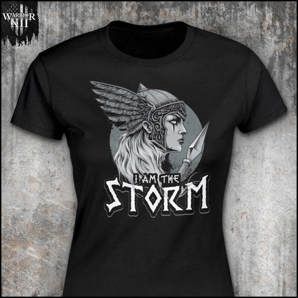 Storm distressed graphic women's T-shirt - view 6 - Reborn XII